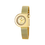 Montre Lip femme acier doré jaune maille milanaise - vue 1