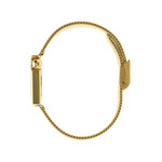 Montre Lip femme acier doré jaune maille milanaise - vue 2