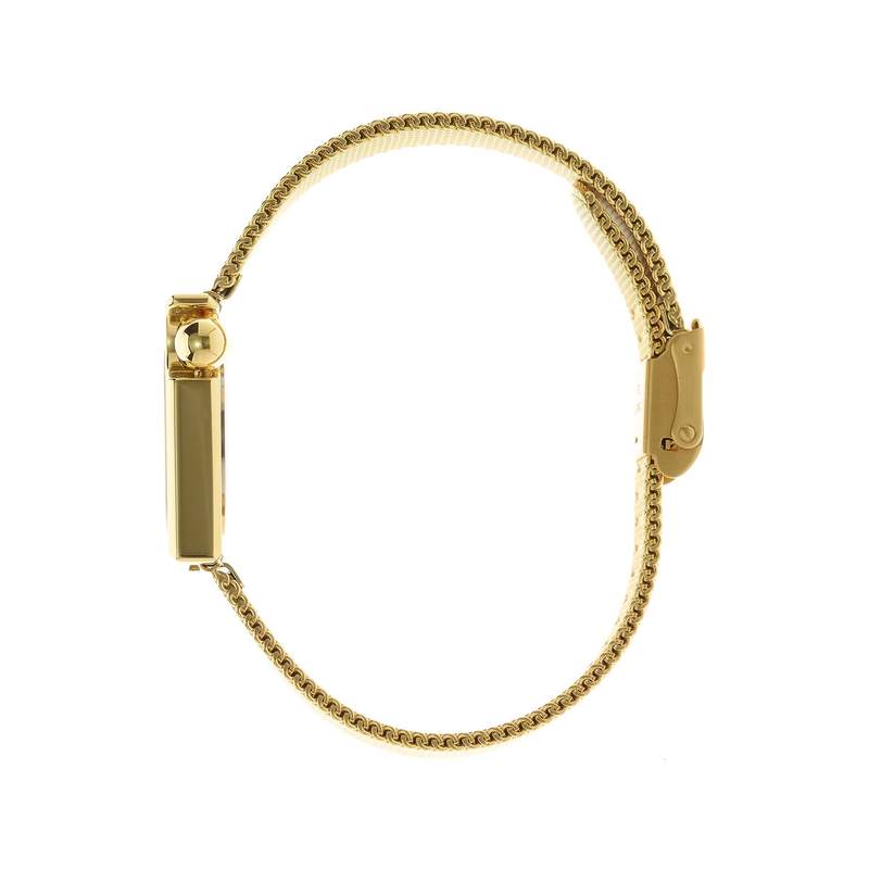 Montre Lip femme acier doré jaune maille milanaise - vue 2
