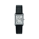 Montre HERBELIN Art Déco acier bracelet cuir - vue 1