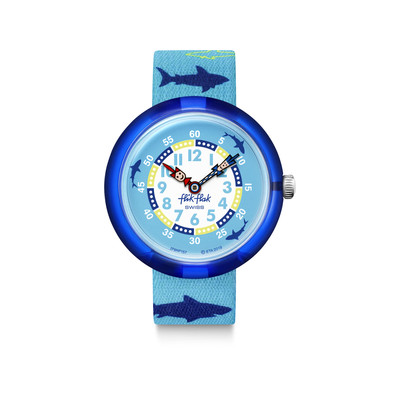 Montre Flik Flak enfant plastique textile bleu