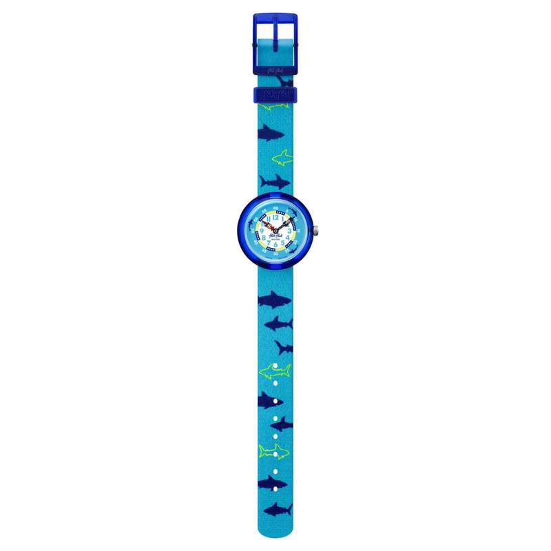 Montre Flik Flak enfant plastique textile bleu - vue D1