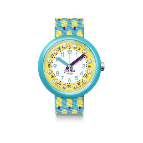 Montre Flik Flak enfant plastique textile bleu