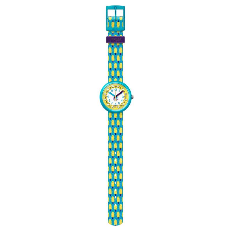 Montre Flik Flak enfant plastique textile bleu - vue D1