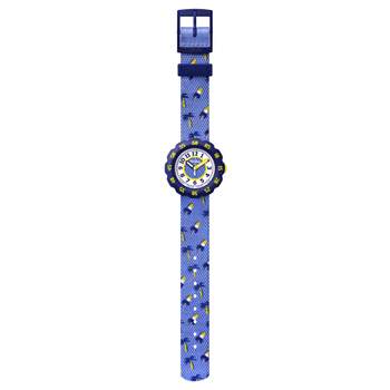 Montre Flik Flak enfant plastique textile bleu