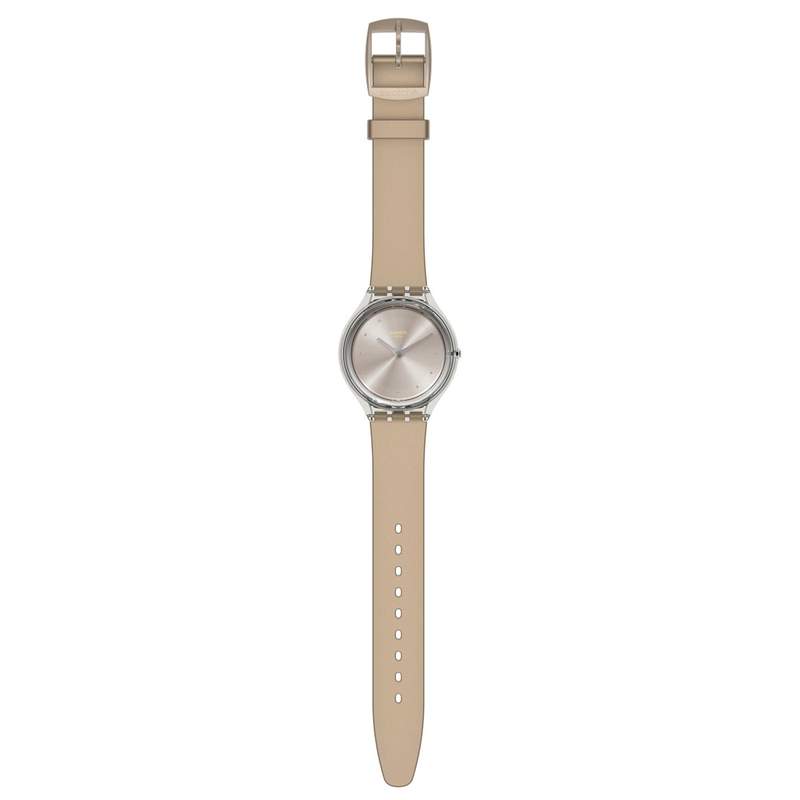 Montre Swatch mixte plastique silicone gris - vue D1