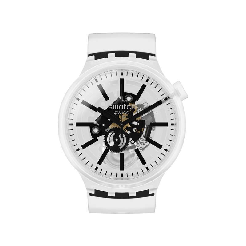 Montre Swatch mixte plastique silcone transparent - vue 1