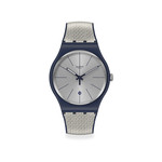 Montre swatch mixte plastique silicone bleu - vue 1