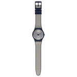 Montre swatch mixte plastique silicone bleu - vue D1