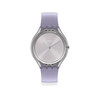 Montre Swatch mixte plastique silicone violet - vue V1
