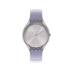 Montre Swatch mixte plastique silicone violet - vue 1
