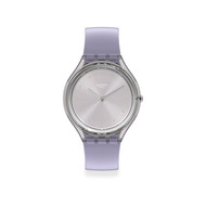 Montre Swatch mixte plastique silicone violet