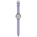 Montre Swatch mixte plastique silicone violet - vue D1