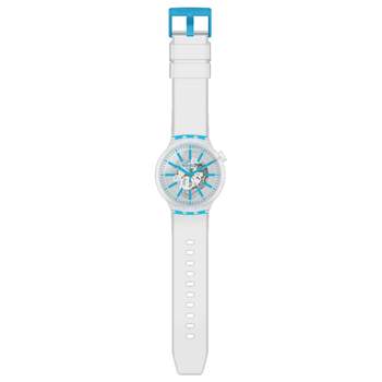 Swatch gemengd plastic siliconen transparant horloge