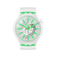 Montre Swatch mixte plastique silicone transparent
