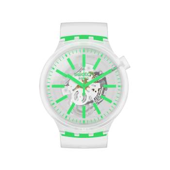 Swatch gemengd plastic siliconen transparant horloge