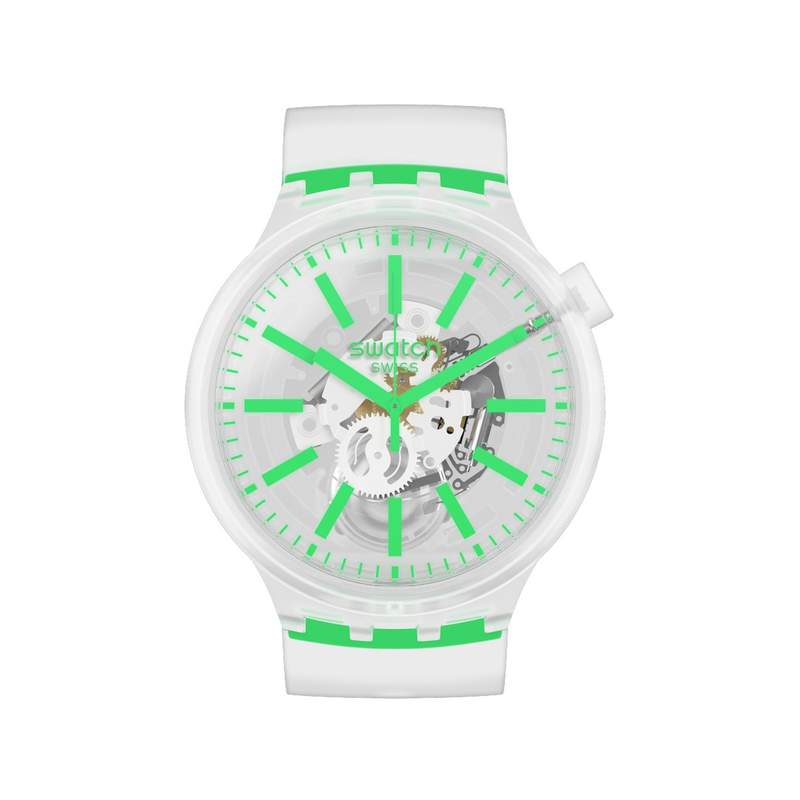 Montre Swatch mixte plastique silicone transparent - vue 1