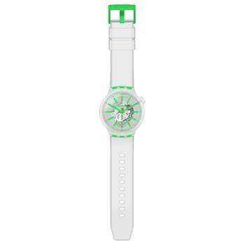 Swatch gemengd plastic siliconen transparant horloge
