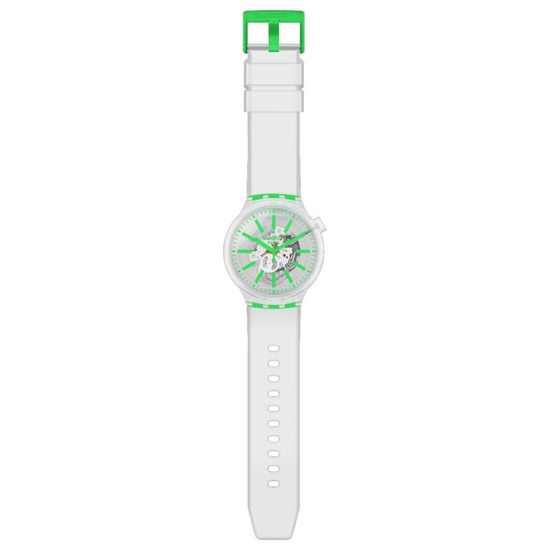 Montre Swatch mixte plastique silicone transparent - vue D1