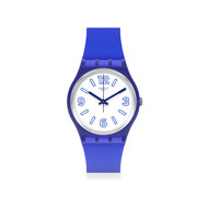 Montre Swatch mixte plastique silicone bleu