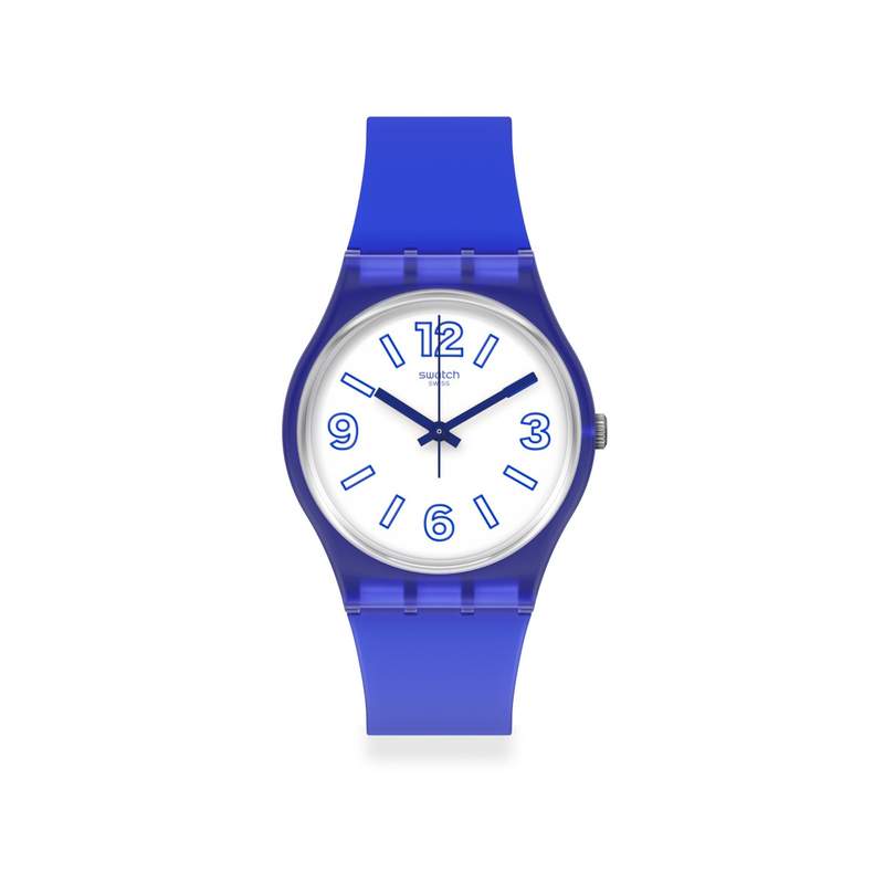 Montre Swatch mixte plastique silicone bleu - vue 1