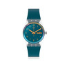 Montre Swatch mixte plastique silicone bleu - vue V1