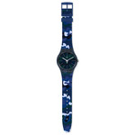 Montre Swatch homme plastique silicone bleu - vue D1