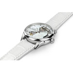 MONTRE HAMILTON FEMME AUTOMATIQUE ACIER CUIR BLANC - vue 2