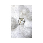 MONTRE HAMILTON FEMME AUTOMATIQUE ACIER CUIR BLANC - vue D4