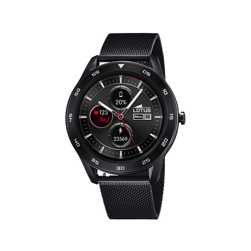 MONTRE CONNECTÉE LOTUS MIXTE ACIER NOIR - vue 1