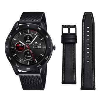 LOTUS SMARTWATCH VOOR MANNEN EN VROUWEN, ZWART STAAL