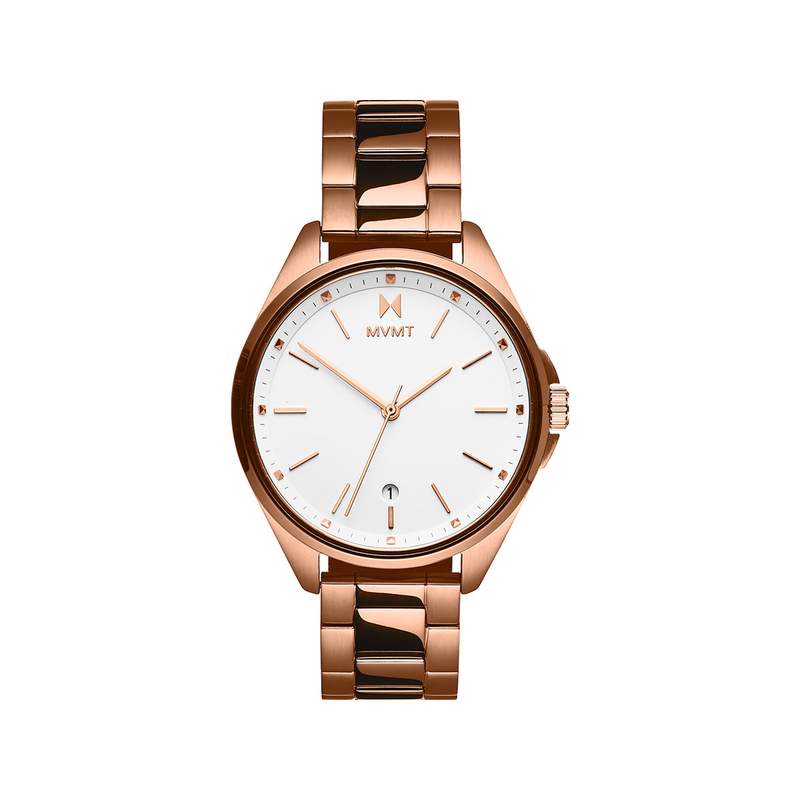 Montre MVMT femme acier doré rose - vue 1