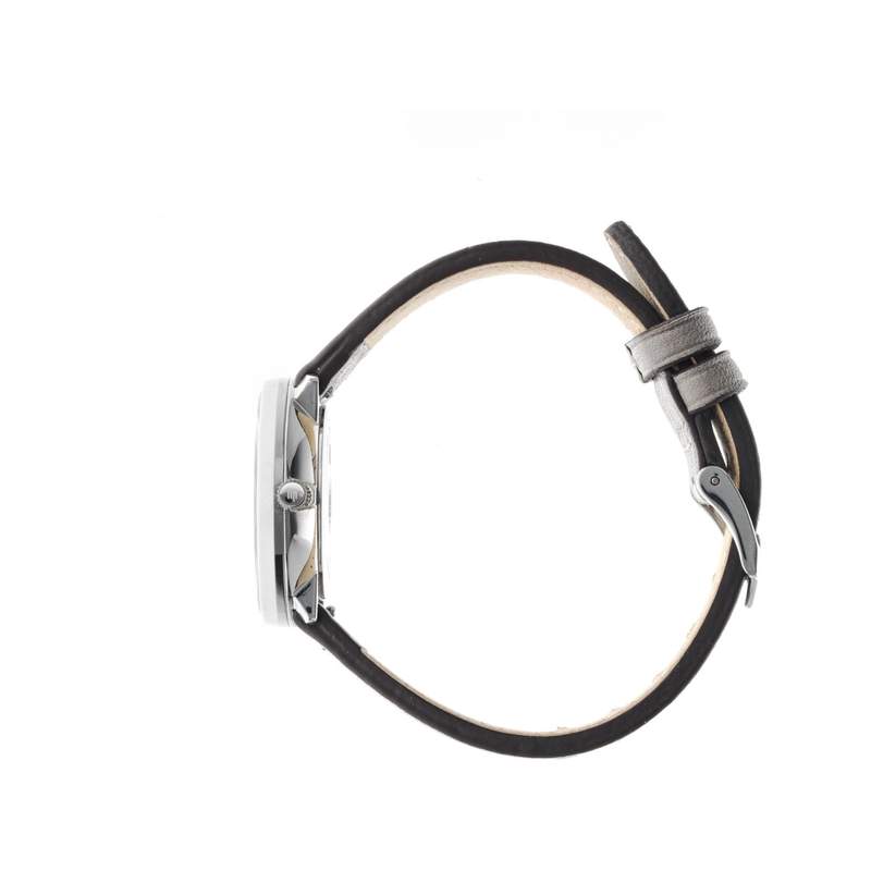 Montre Lip femme acier cuir gris - vue 2