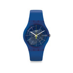 Montre Swatch mixte plastique silicone bleu - vue 1