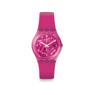 Montre Swatch mixte plastique silicone rose