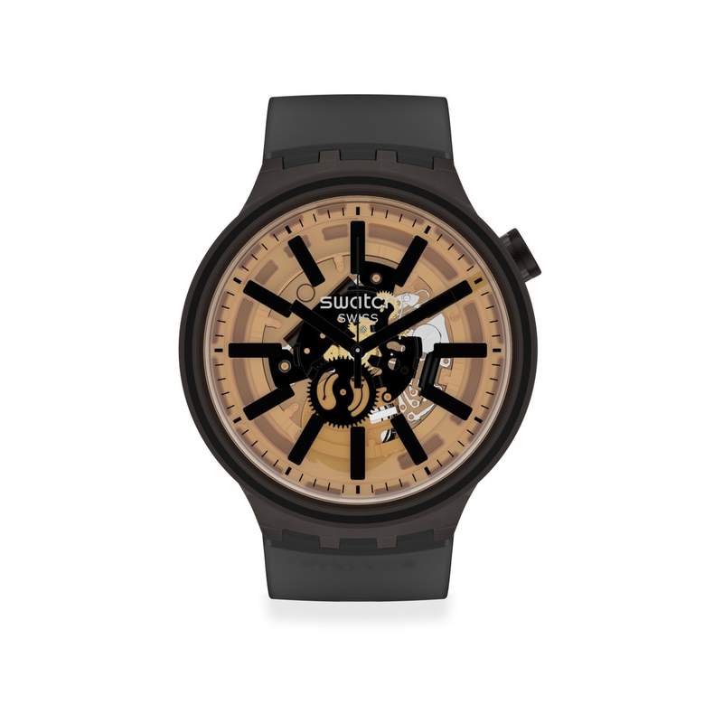 Montre Swatch mixte plastique noir - vue 1