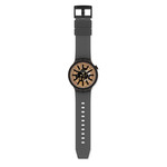 Montre Swatch mixte plastique noir - vue D1