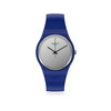 Montre Swatch mixte plastique bleu - vue V1
