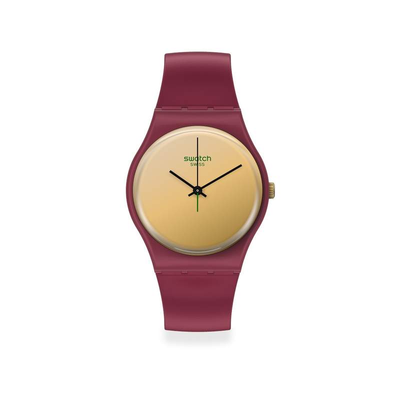 Montre Swatch mixte plastique rouge - vue 1