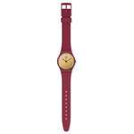 Montre Swatch mixte plastique rouge - vue D1