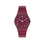 Montre Swatch mixte plastique rouge - vue 1