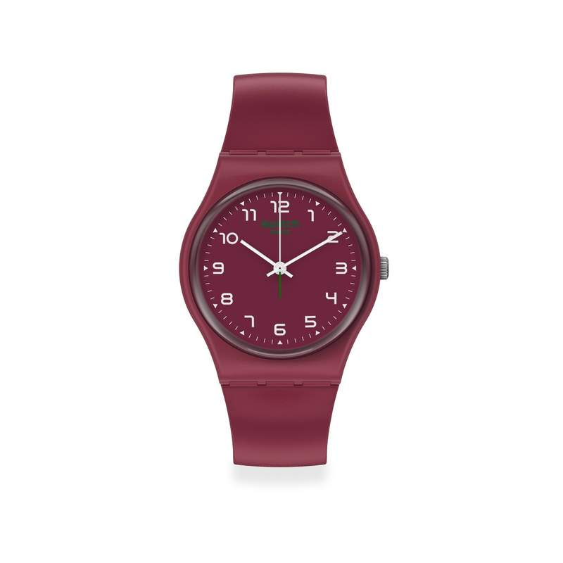 Montre Swatch mixte plastique rouge - vue 1