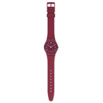 Montre Swatch mixte plastique rouge - vue D1