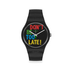 Montre Swatch mixte plastique noir - vue 1