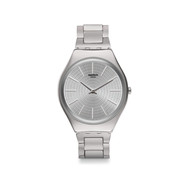 Montre Swatch mixte acier gris