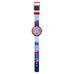 Montre Flik Flak enfant plastique textile bleu - vue D1