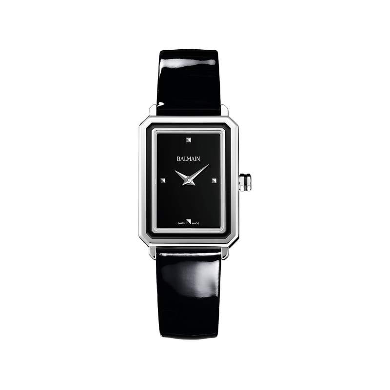 Montre Balmain femme acier cuir noir - vue 1