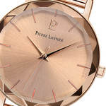 Montre Pierre Lannier femme acier doré rose milanais - vue D3