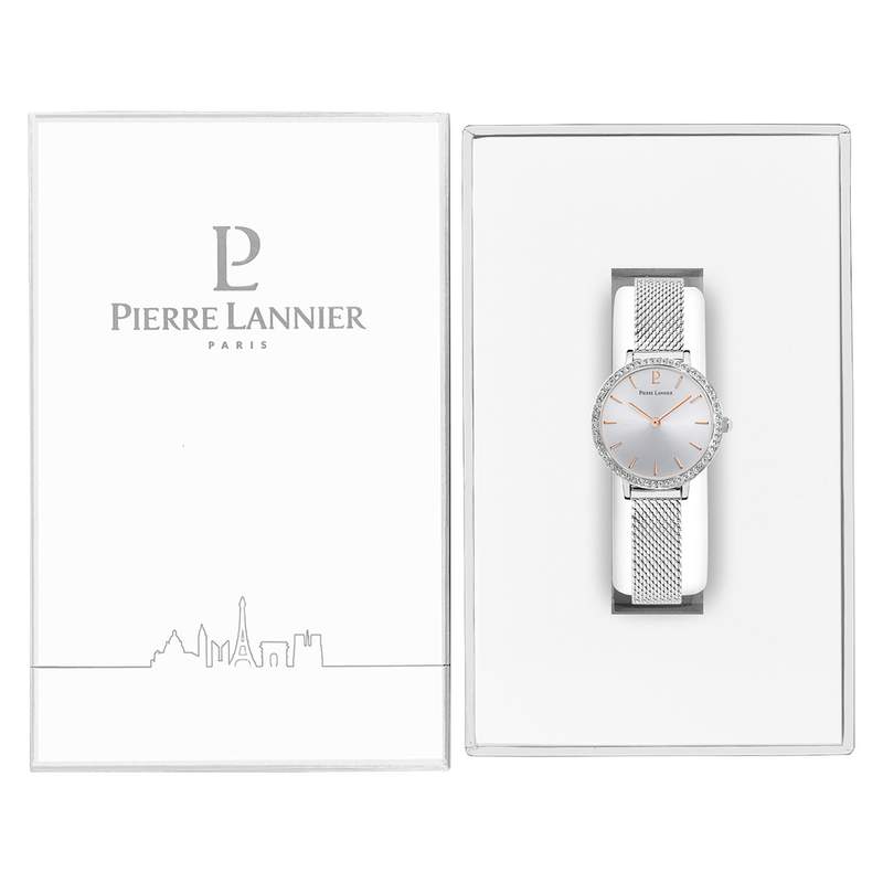 Montre Pierre Lannier femme acier milanais - vue D5