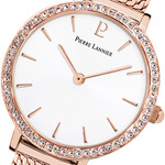 Montre Pierre Lannier femme acier doré rose milanais - vue D3